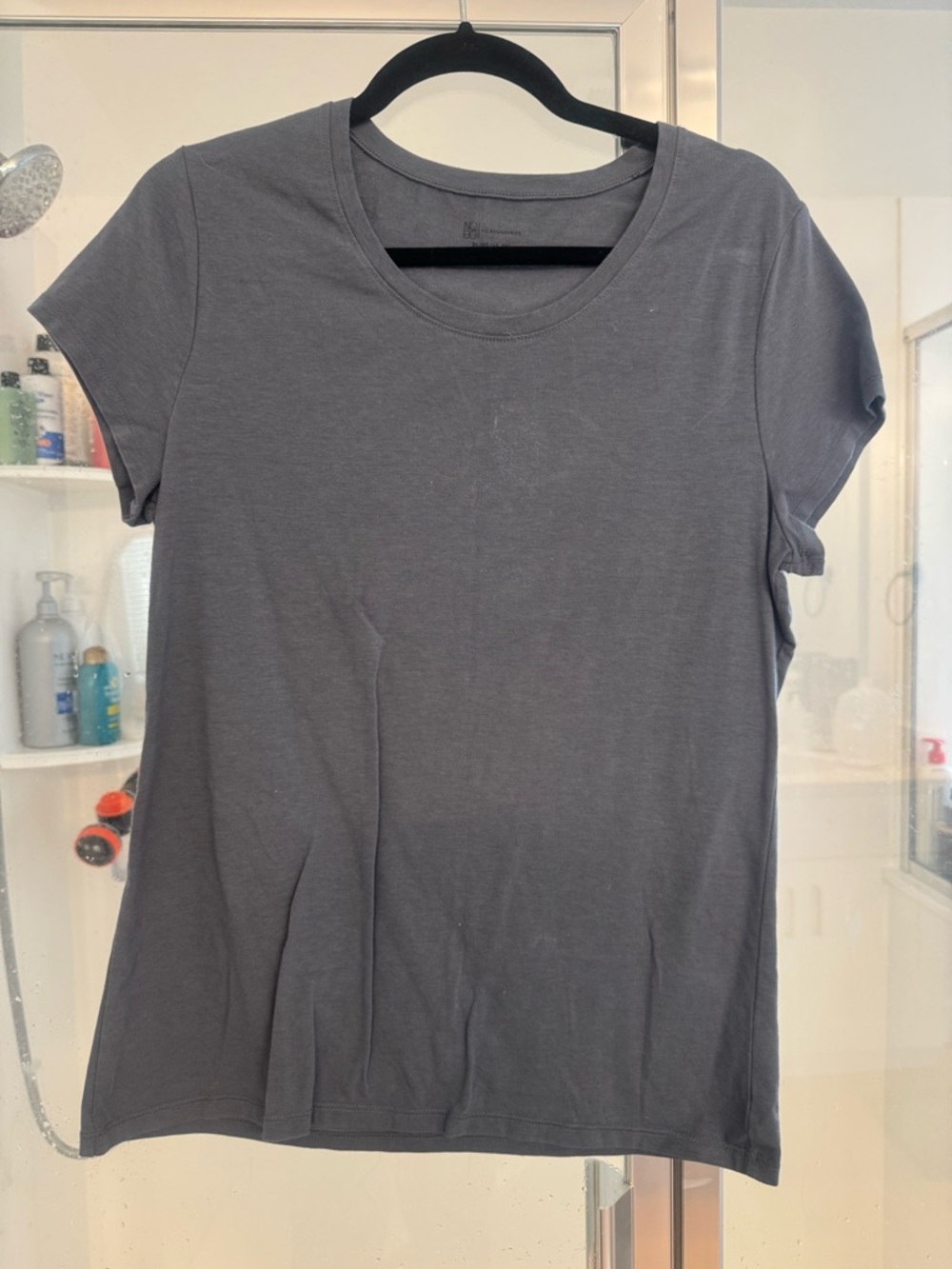 No Boundaries Charcoal Crewneck Short Sleeve Tee